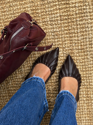 Slingback Heels / Brown