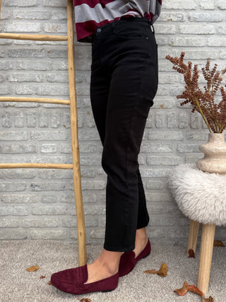 Mid Mom Jeans / Black