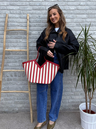 Faux Leather Jacket / Black