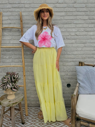 Flowy Maxi Skirt / Yellow