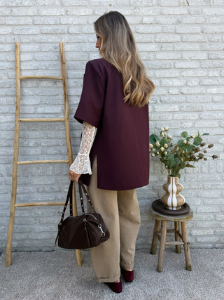 Sheer Lace Longsleeve / Beige