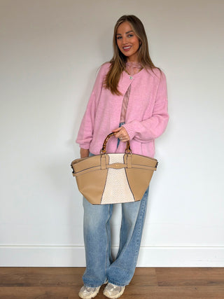 Soft Knit Vest / Pink