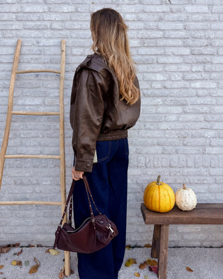 Leather Jacket / Brown