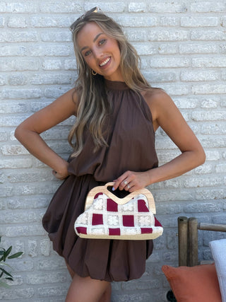 Elegance Balloon Dress / Brown