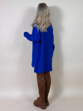 Sweaterdress Split / Cobalt Blue