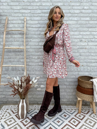 Autumn Blossom Dress / Red