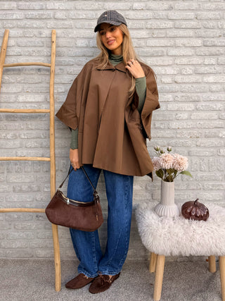Everyday Poncho Jacket / Brown