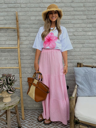 Tetra Maxi Dress / Pink