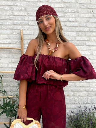Wild Bloom Two-Piece / Bordeaux