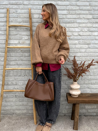 Soft Balloon Knit / Camel