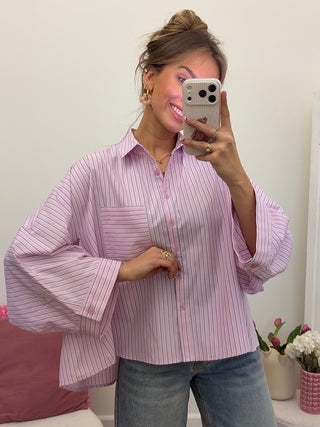 Relaxed Fit Shirt / Baby Pink
