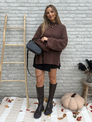 Soft Mocha Knit / Brown