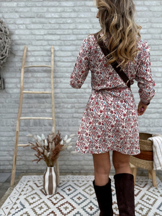 Autumn Blossom Dress / Red