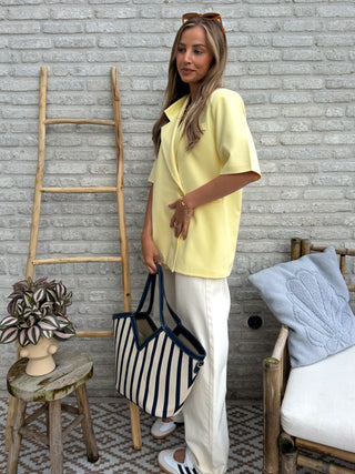 Short Sleeve Blazer / Yellow