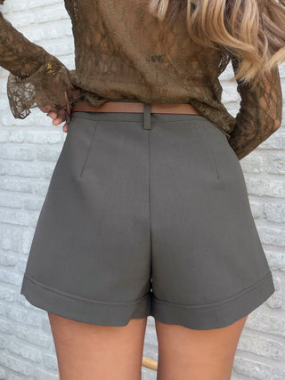 Tailored Belt Short / Khaki