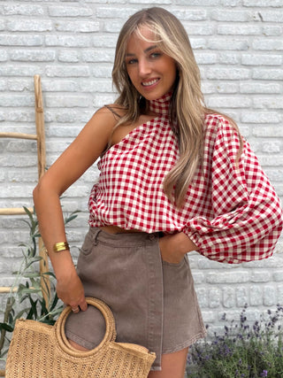 Denim Basic Skort / Taupe