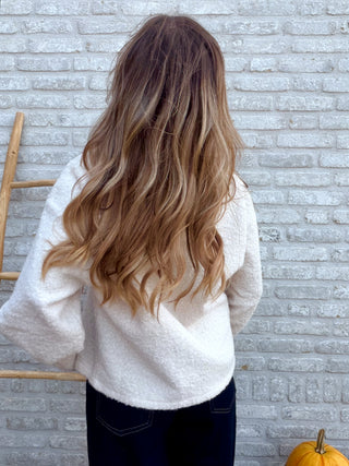 Soft Teddy Sweater / Ecru