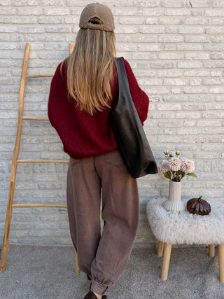 Soft Balloon Knit / Bordeaux