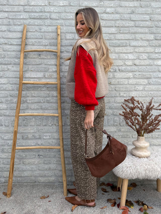 Soft Balloon Knit / Red
