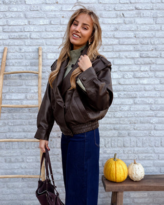 Leather Jacket / Brown
