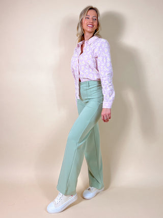 Classy Wide Pantalon / Mint