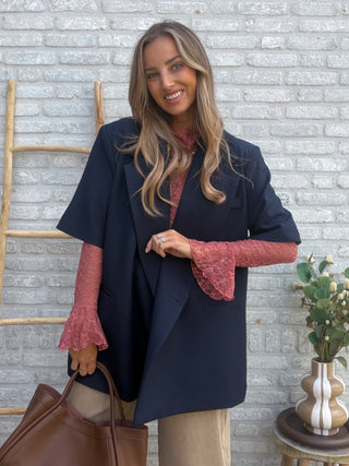 Oversized Chic Blazer / Dark Blue