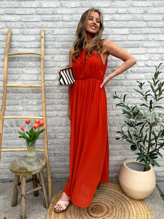 Elegant Flow Dress / Terracotta