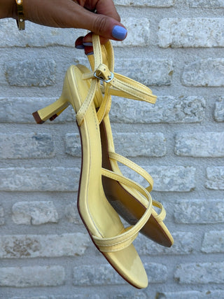 Strap Heels / Butter Yellow