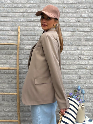 Minimal Chic Blazer / Taupe