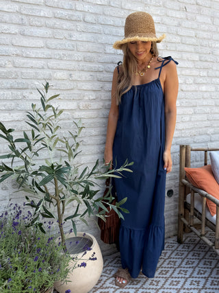 Summer Breeze Maxi Dress / Dark Blue