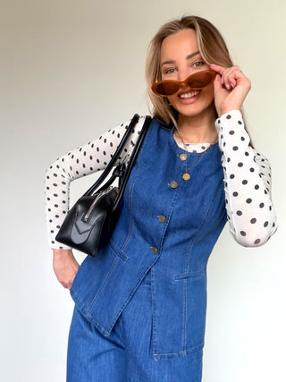 Denim Gilet / Dark Blue