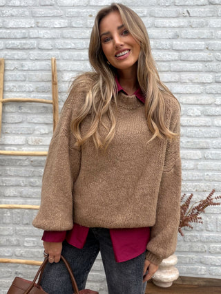 Soft Balloon Knit / Camel