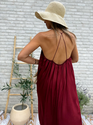 Midnight Lace Dress / Bordeaux