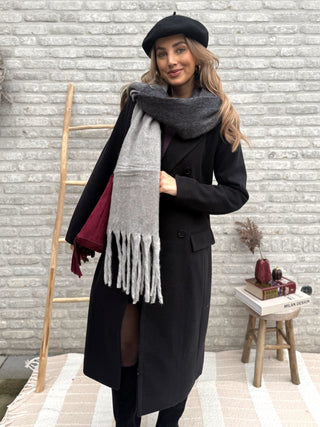 Long Wool Coat / Black
