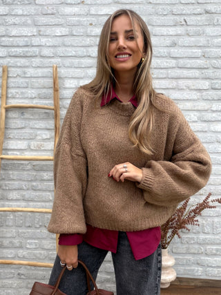 Soft Balloon Knit / Camel