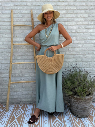 One Shoulder Dress / Khaki