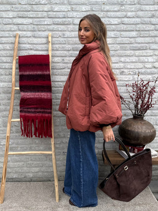 Oversized Puffer Jacket / Terracotta