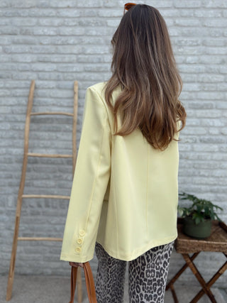 Minimal Chic Blazer / Yellow
