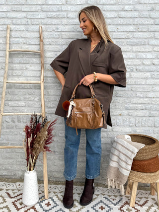 Oversized Chic Blazer / Dark Brown