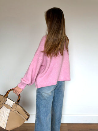 Soft Knit Vest / Pink