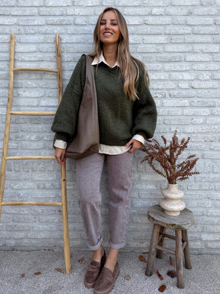 Soft Balloon Knit / Khaki