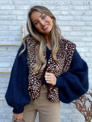Bambi Teddy Gilet / Brown