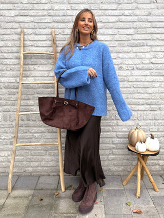 Soft Knit Sweater / Sky Blue