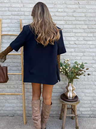 Oversized Chic Blazer / Dark Blue