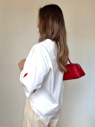 Chili Tee / White-Red