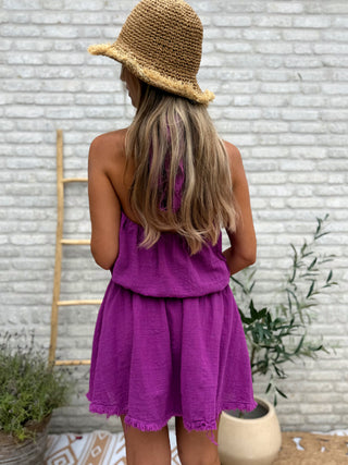 Halter Breeze Dress / Magenta