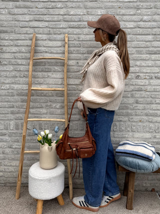 Soft Balloon Sleeve Knit / Beige