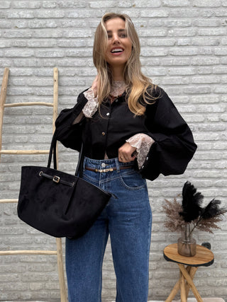 Basic Oversized Shirt / Black