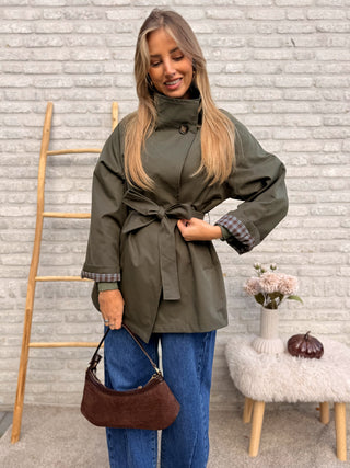Belted Trench Jacket / Khaki