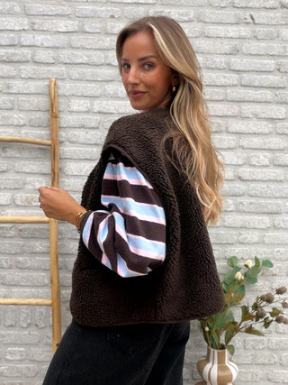 Pocket Teddy Gilet / Brown